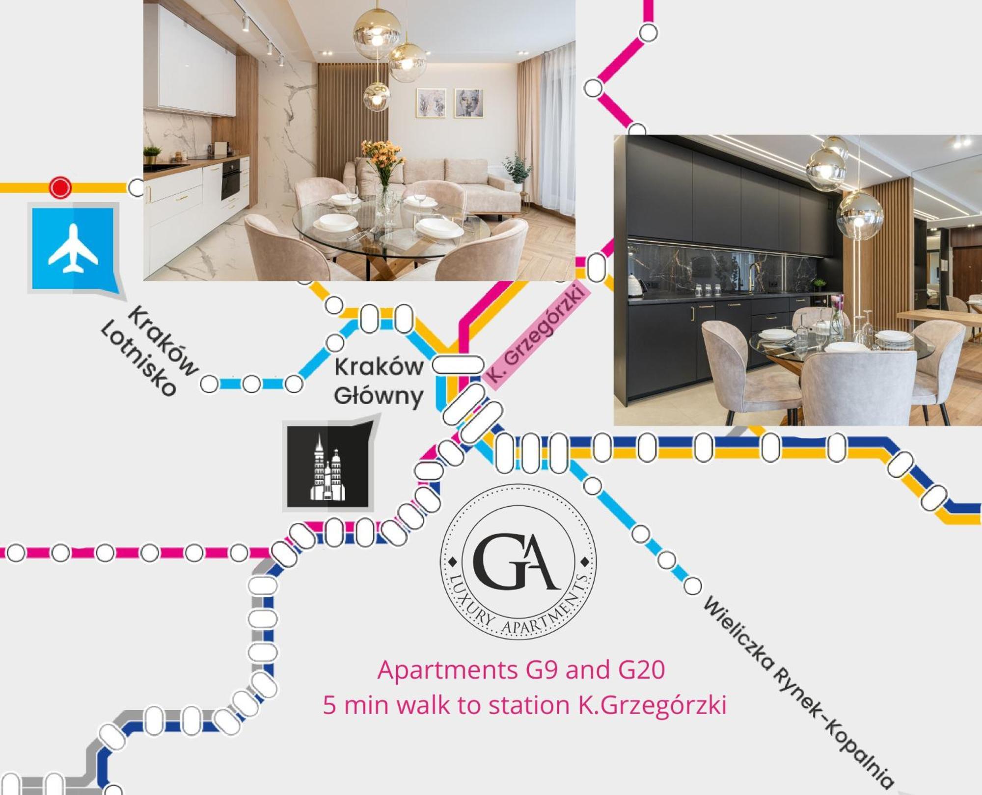 GA Luxury Apartments Grzegórzecka 9 Cracóvia Exterior foto